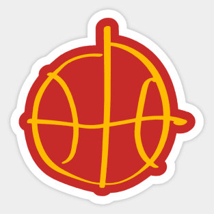 Basket ball Sticker